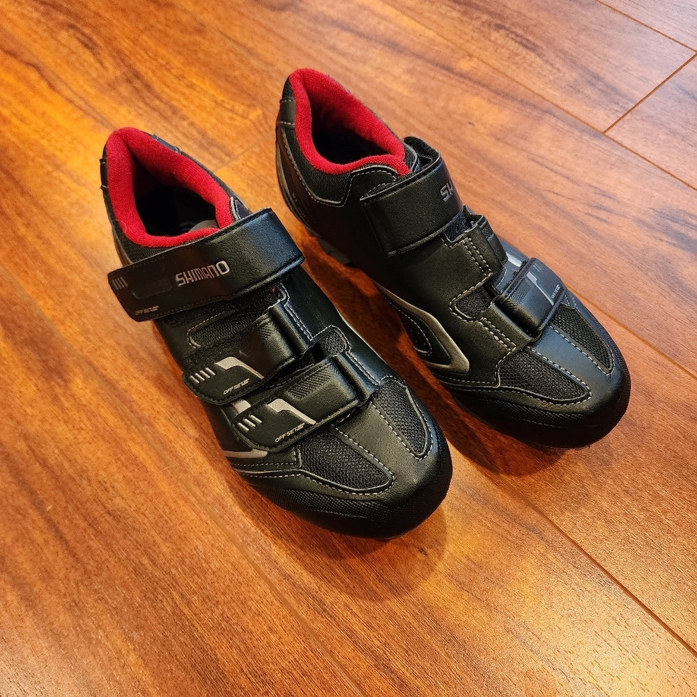 Shimano Mountain Bike Cycling Shoes SH-XC30L Black Red Men's Size US 6.7 EUR 40